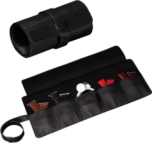 Holder Organizer, 5 Slots Case for Watches, Bands, Cables mayor pigmentation bedcover cramped decorate SENA Leather Watch Roll Band 