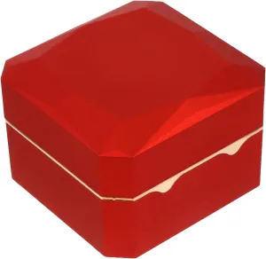 Home and Travel Octagonal Led Watch Storage Box Gold Rim Stylish Glossy Finish Display Case for Men and Women uncorrupt sponge contender Elegant Watch Organizer for 