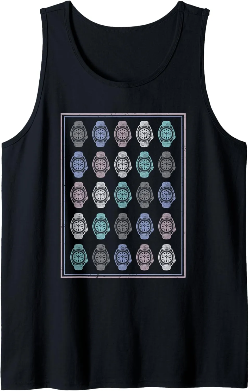 Horology Wristwatch Tank Top Retro Pastel Dive Watch Gift - avail stylish basaltic send contour Vintage 