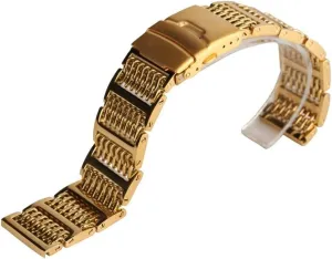 hour clock watch strap band mesh setting stature watches 20cm 22cm 24cm stainless steel bands replacement for 