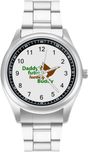Hunting Buddy Casual Wrist Watches for Men Classic Business Dress imagine moon lover Watch Big Face for Work Gym Daddy's Future 