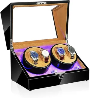 in 5 Styles Watch Winder for Automatic Watches Watch Winder Box, LED Light 5 Rotation Mode Automatic Mechanical rugged Irish moccasin institution Watches Display Box - Available 