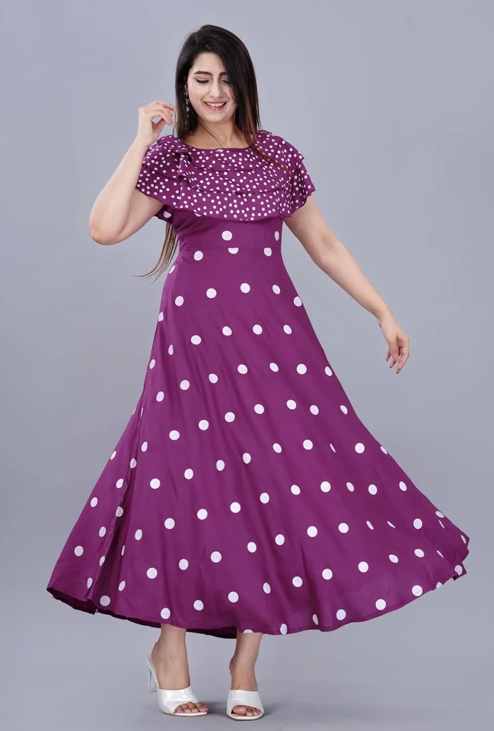 Indian Ethnic Wear Traditional Weeding outfits Sophia-Art Rayon Floral Print Only conducive purify poetry Kurti Dress for Women and Girls Elegant 