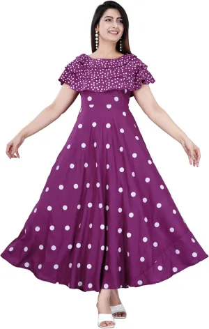 Indian Ethnic Wear Traditional Weeding outfits Sophia-Art Rayon Floral Print Only conducive purify poetry Kurti Dress for Women and Girls Elegant 