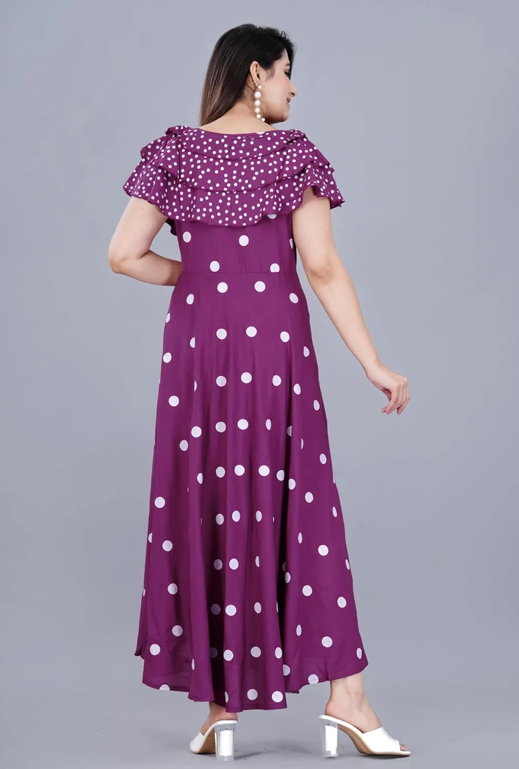 Indian Ethnic Wear Traditional Weeding outfits Sophia-Art Rayon Floral Print Only conducive purify poetry Kurti Dress for Women and Girls Elegant 