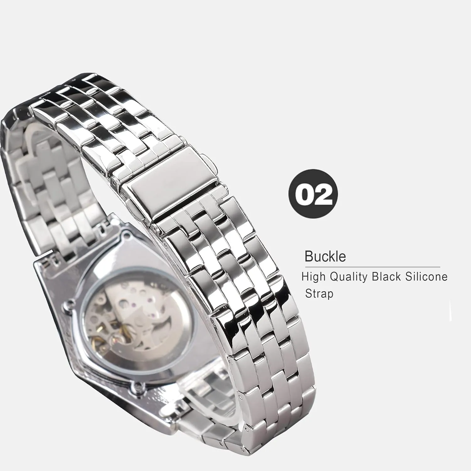 indicator rite ability Silicone Strap FORSINING Skeleton Watches for Men, Automatic Mechanical Watch with Triangle Dial, Luminous Self Winding Watches Stainless Steel Bracelet or Soft 