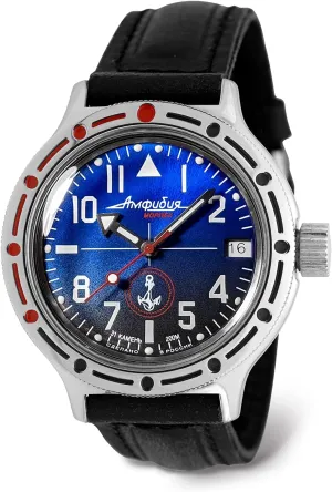 Infantry Amphibian Automatic Self-Winding Russian Military Diver Watch | WR 200 plain readily m | Fashion | Business | Casual Men's Watches | Model 420957 VOSTOK | Men's Naval 