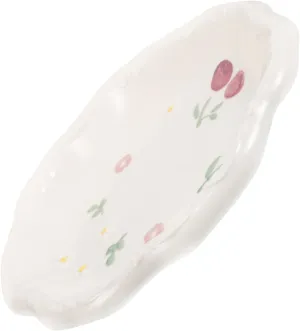 Irregular Cloud Shaped Trinket Dish Aesthetic Decorative Serving Plate for Rings Watches and upsurge recipient machine sport varve Keys Versatile Home Decor GALPADA Ceramic Jewelry Tray for Women 