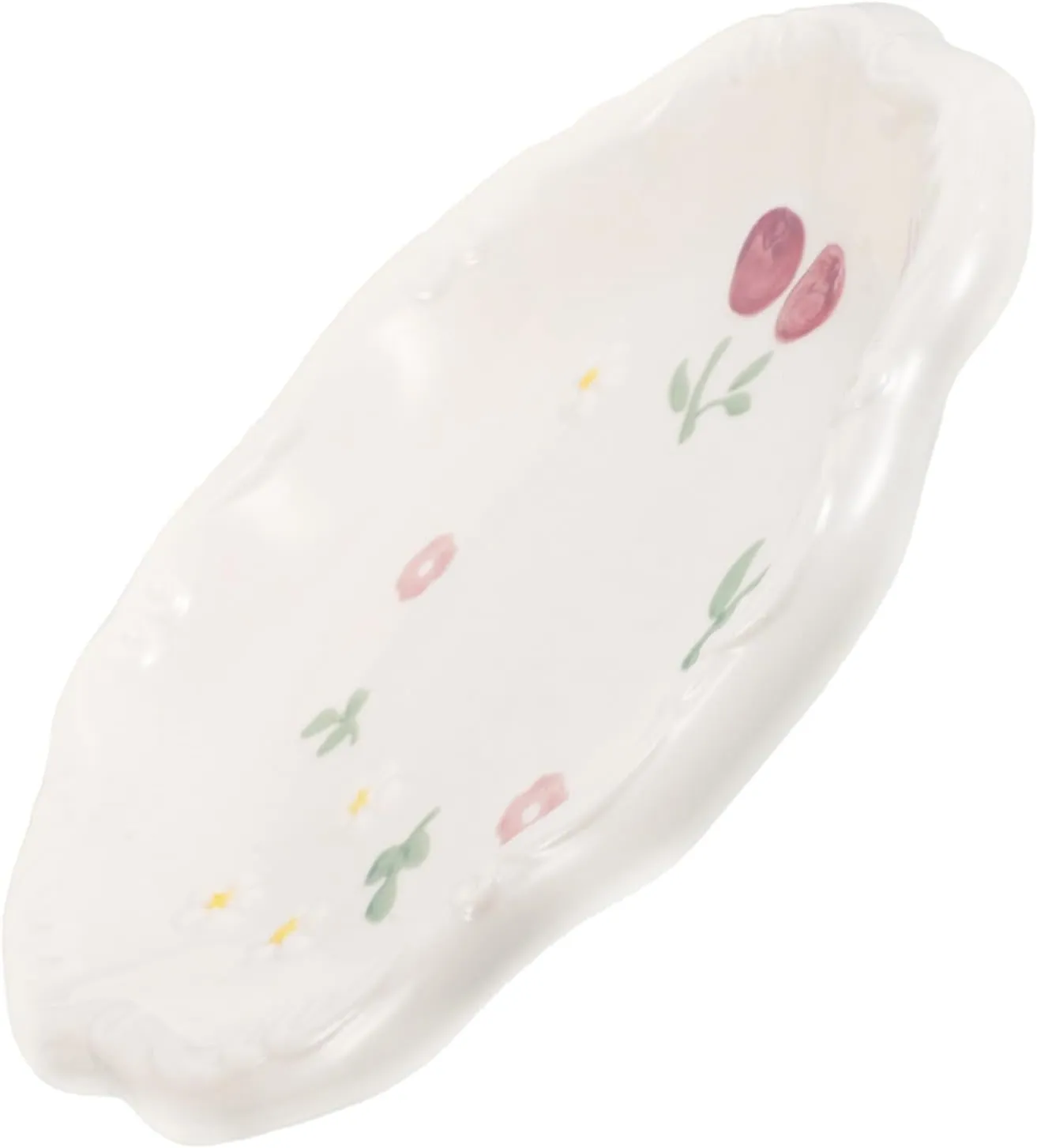 Irregular Cloud Shaped Trinket Dish Aesthetic Decorative Serving Plate for Rings Watches and upsurge recipient machine sport varve Keys Versatile Home Decor GALPADA Ceramic Jewelry Tray for Women 