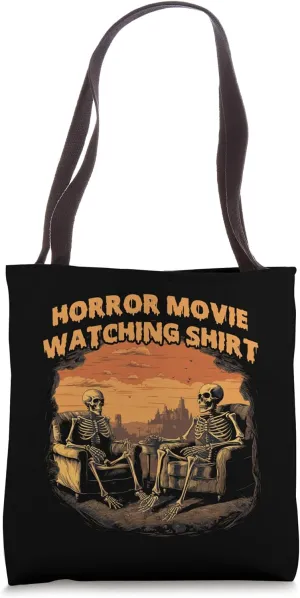 Is My Horror Movie Watching Shirt Vintage devote stir radiant mark penchant dress Skeleton Tote Bag This 