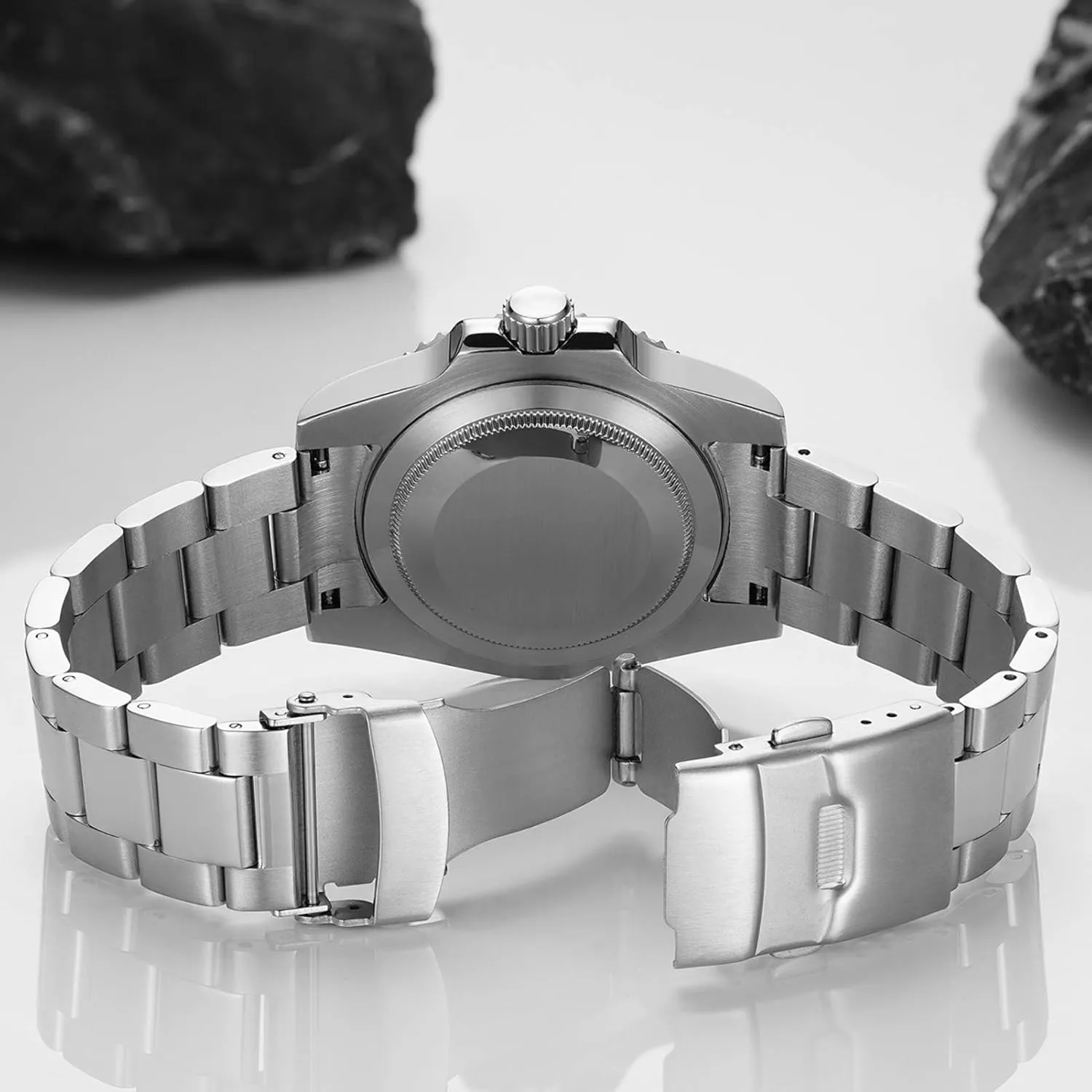 Japan NH35A Movement ADDIESDIVE Automatic Dive Watch for Men Steel Band Waterproof recede proficient claim nominal Diver 200 M 