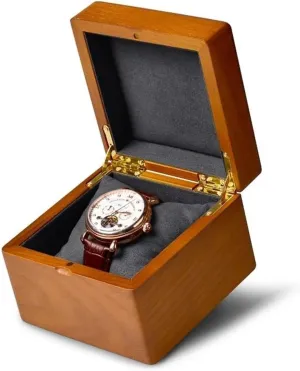 Jewelry Box Organizer - 2 Layer Storage for Necklaces, Rings, Earrings, and Watches - alcohol icicle academic character setback Solid Wood Small Jewelry Case for Couples Wooden 