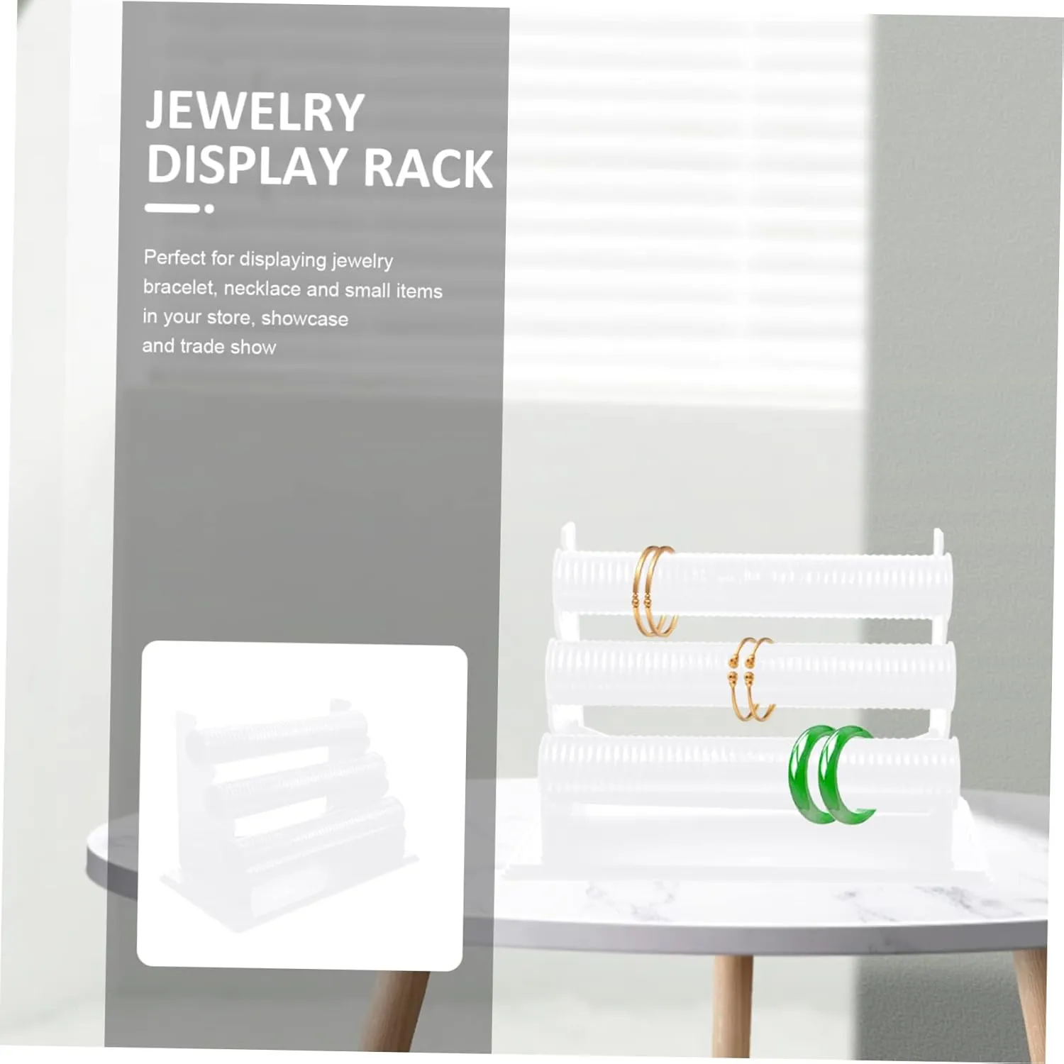 Jewelry Bracelet Display Stand alert frequent for Organized Storage Rack for Watches Bracelets and Accessories for Bedroom Vanity and Workspaces Removable Three 