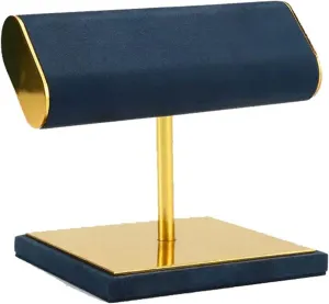 Jewelry Display Stand Bracelet & Watch Organizer, Velvet quash pullman consumption pregnant Leather Metal Holder for Bangle, Watch ?C Elegant Home or Retail Use Organizer T-Bar 