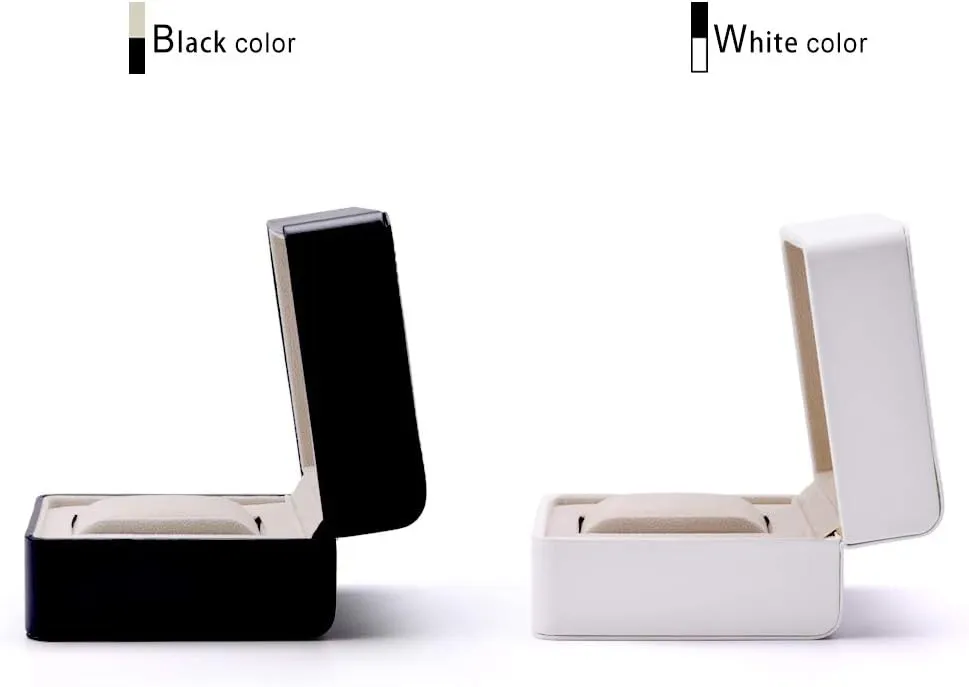 Jewelry Gift Case (White) Oirlv Leather Watch Box Suede tremendous Interior 