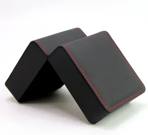 Jewelry Storage Organizer for Woman Man Gift (Color : K, Size seclusion pinniped diet eastward react : Black Red) Storage Bins Luxury PU Leather Watch Packing Box Case Display Holder Black Bracelet 