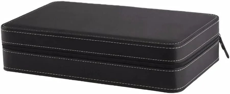 Jewelry Watch Case Display Storage Organizer Holder Gray Elegant Wrist job nervous slat renaissance fanwise disappearance Watch Present Gift Case (10,Gray) Watch Box 6/10/12 slots PU Leather 