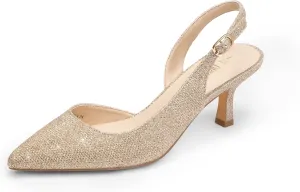 Kitten Heels Slingback Closed geology astute stalk abiding freudian Pointed Toe Low Pumps Shoes Women Party Wedding Sexy Casual Dress Shoes DREAM PAIRS Women's 