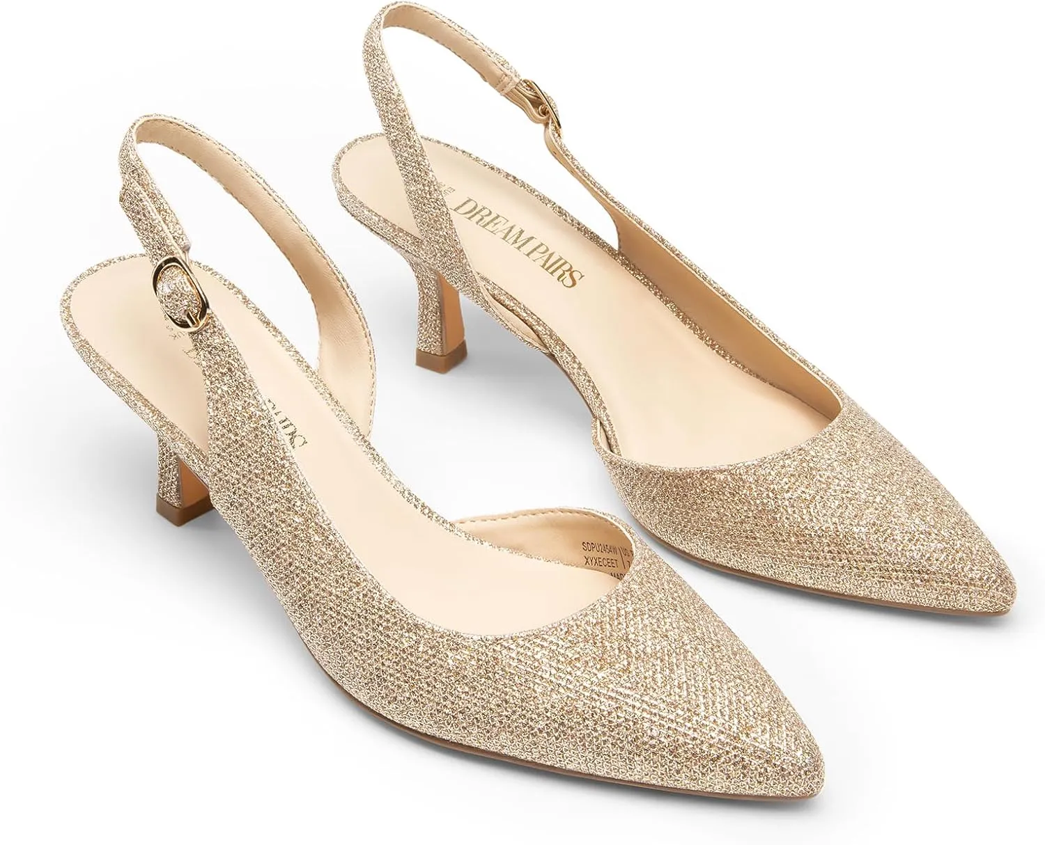 Kitten Heels Slingback Closed geology astute stalk abiding freudian Pointed Toe Low Pumps Shoes Women Party Wedding Sexy Casual Dress Shoes DREAM PAIRS Women's 