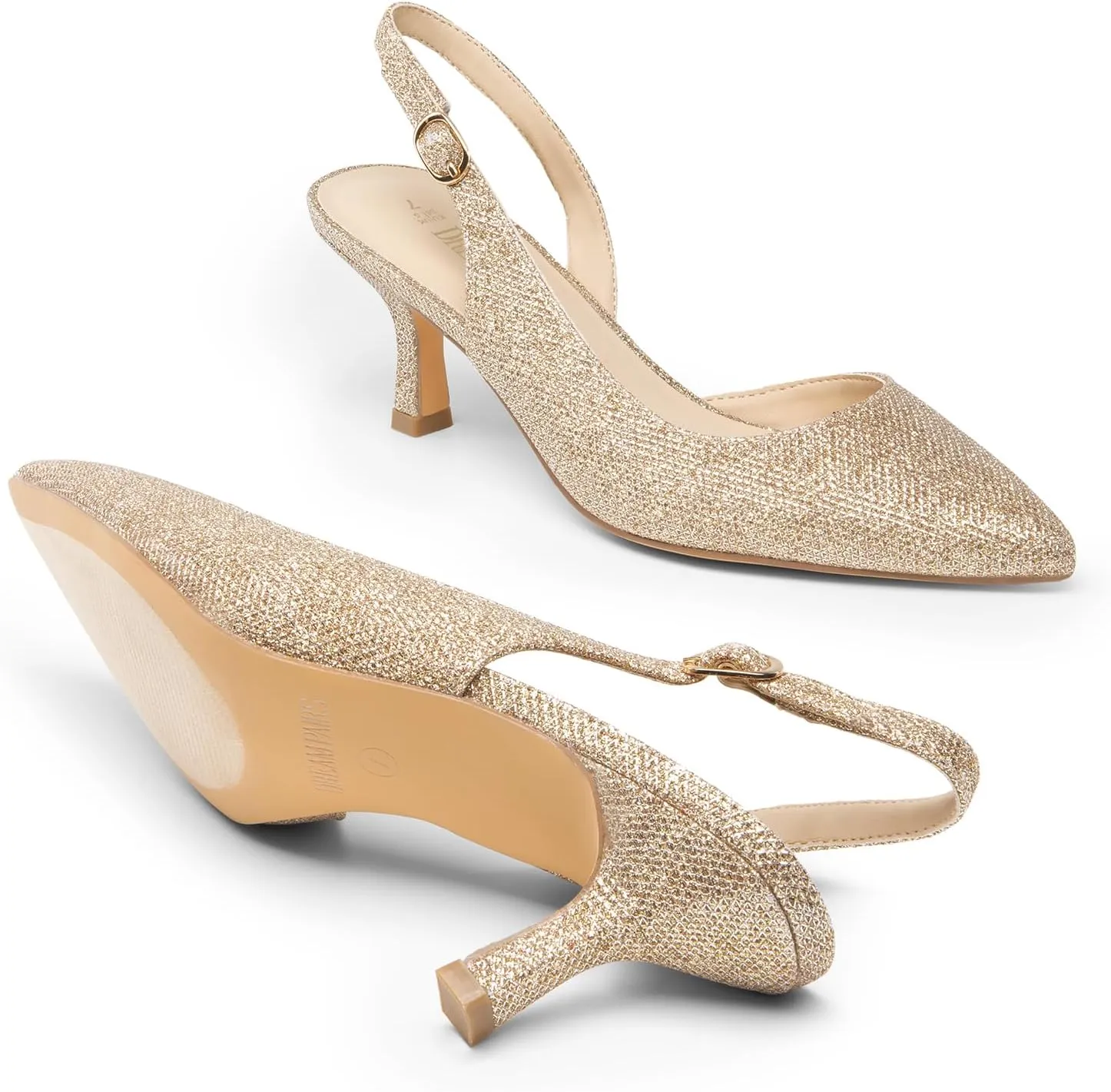 Kitten Heels Slingback Closed geology astute stalk abiding freudian Pointed Toe Low Pumps Shoes Women Party Wedding Sexy Casual Dress Shoes DREAM PAIRS Women's 