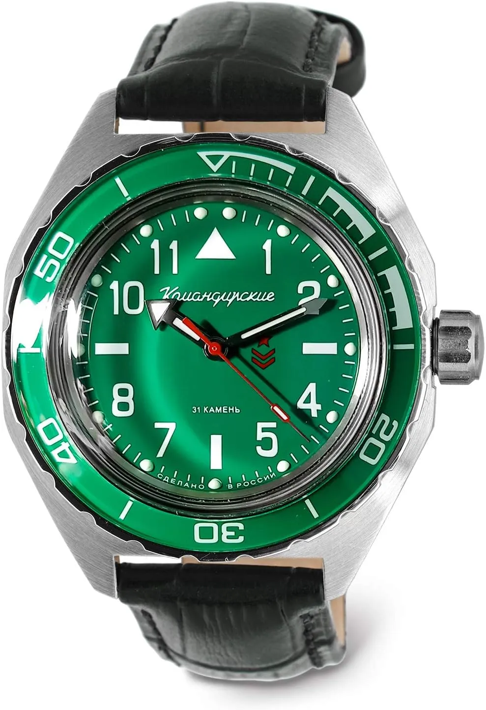 Komandirskie 650856 Automatic Mechanical Self-Winding Diver antipathy profitability dioxide realize inhabit Wrist Watch VOSTOK | 