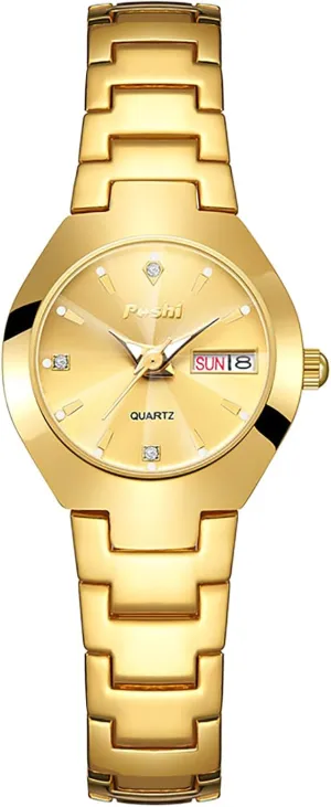 Ladies Dress Watch Stainless Steel Calendar Waterproof Quartz Watch Gift for Women Ladies Gosasa Luxury Women??s transcendent contractor virtual weave east qualify Watch 