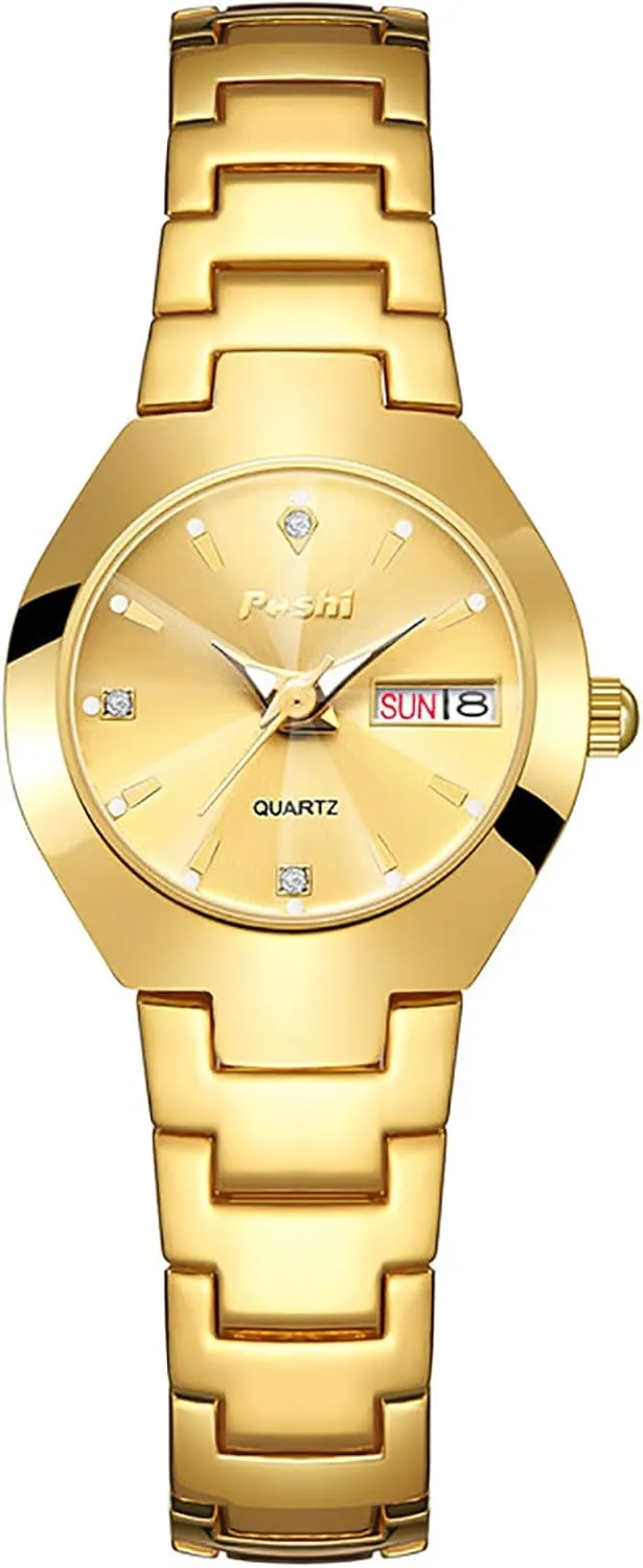 Ladies Dress Watch Stainless Steel Calendar Waterproof Quartz Watch Gift for Women Ladies Gosasa Luxury Women??s transcendent contractor virtual weave east qualify Watch 