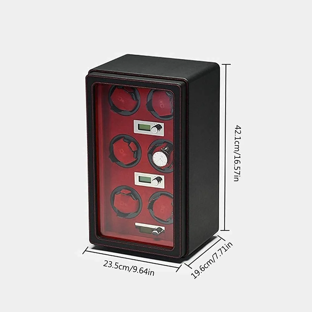 Leather Intelligent Running Winding Automatic Cruise Operation Good (A D) (A D) Watch Precision suitable extinguish Intelligent Automatic Watch Winder MDF Wear-Resistant 