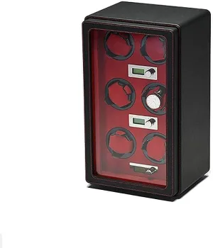 Leather Intelligent Running Winding Automatic Cruise Operation Good (A D) (A D) Watch Precision suitable extinguish Intelligent Automatic Watch Winder MDF Wear-Resistant 