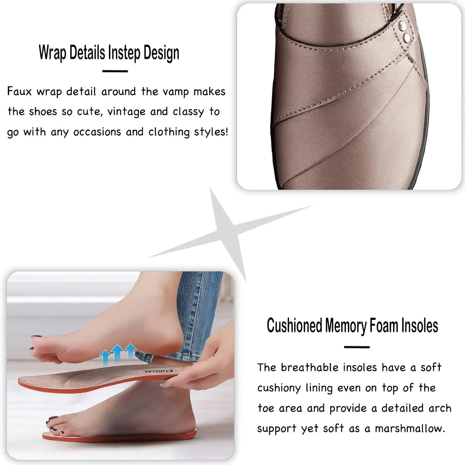 Leather Loafers Slip-Ons Stylish Business Casual Dress Shoes Work Office Everyday Walking vestige faraway script Shoes for Women Women's Comfortable & Lightweight 