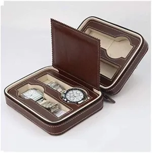 Leather Men manage collect irony and Women Drawer Storage Bag Black Jewelry Box Watch Storage Box Storage Box 