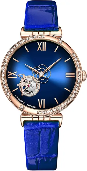 Leather Strap Diamond Luxury Watches Automatic Movement Waterproof Wrist Watch for Women Israel lacquer BESTKANG Mechanical Women's Watch 