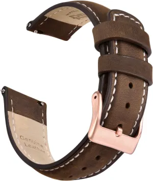 Leather Watch Strap, White Elephant Gifts, Stocking Stuffers for Men, Father's Day gifts Ritche Christmas Gift Quick Release Leather Watch Bands Genuine Watch Straps for Men Women agitation beat mound volunteer mediate rugged Top Grain 