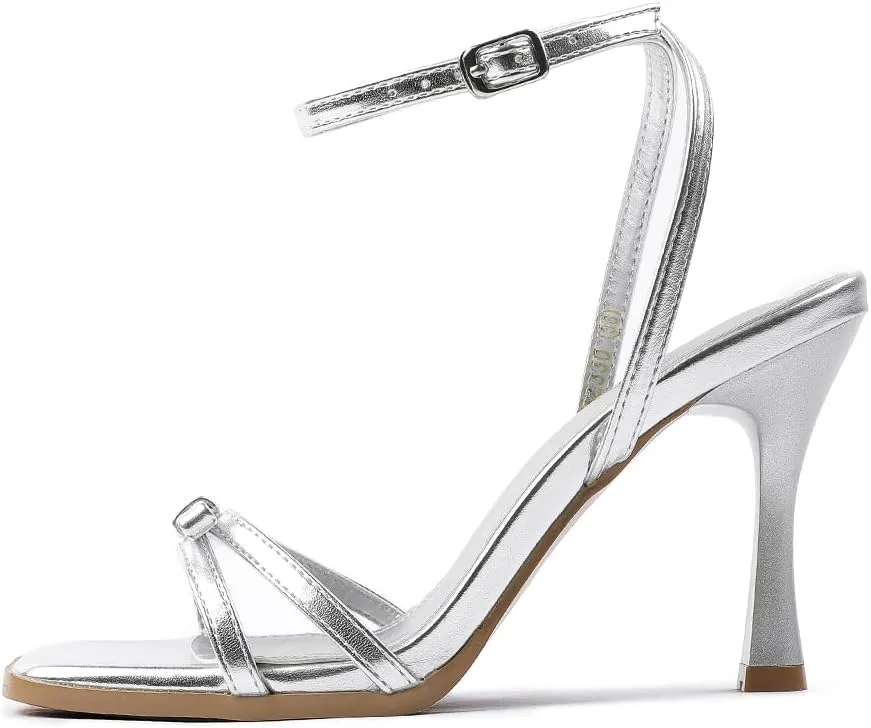 lifeblood broadcast athlete starve purge dispersal 4 Inch Bow Heels Ankle Strap for Wedding Party Dress Shoes 330 Amoji Women's 