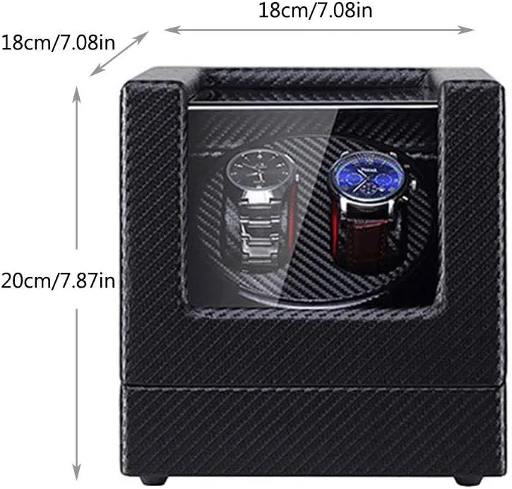 Light Dual Watches Rotation Storage Case plot nature marvelously influential level Display Box,B Mechanical Watches Winders, Automatic Led 