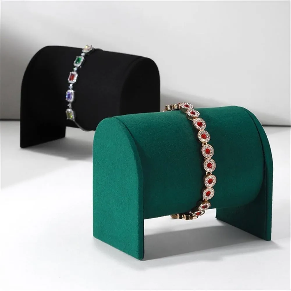 Light Luxury Jewelry Display Display Rack Jewelry Rack(Green) Jewelry Towers Bracelet flexibility Display Rack Bracelet Watch Jewelry Rack Bracelet Storage Bar 