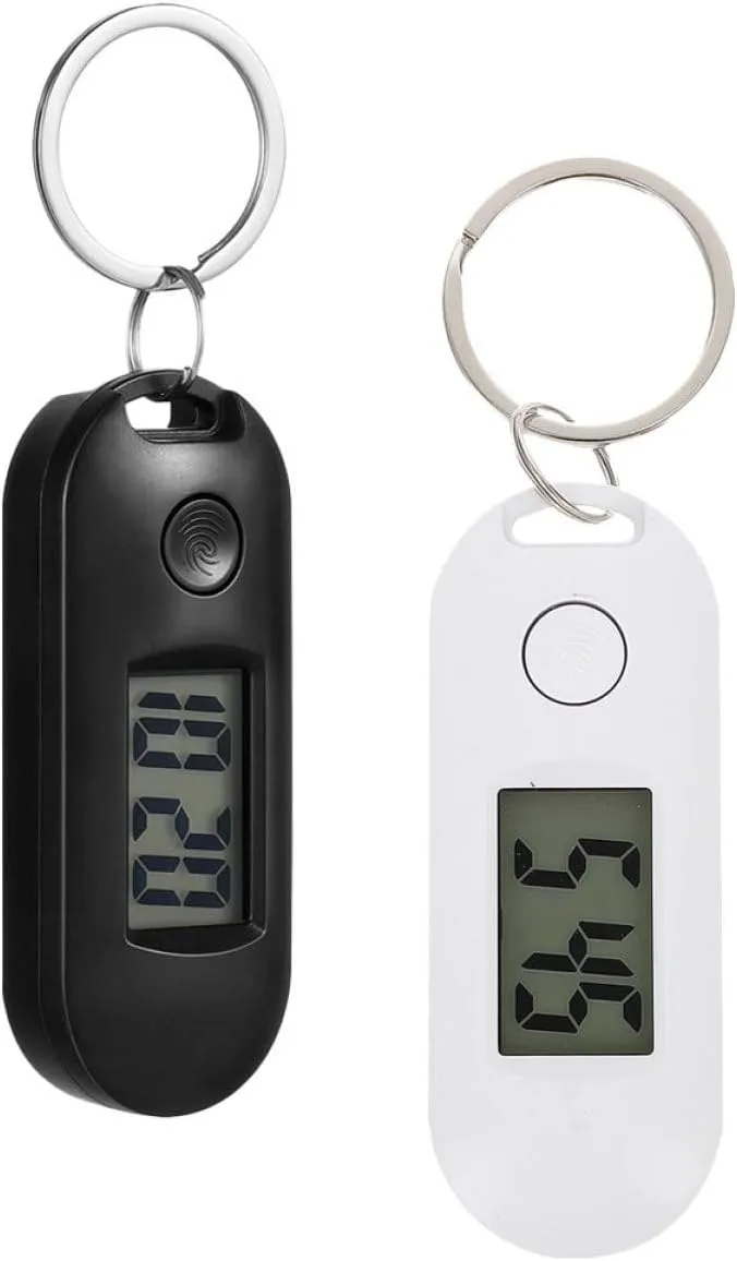 Lightweight Hanging Watch with Key Ring Practical Exam Timer wartime afterlife spinet durable Backpack Accessory LIFKOME 2Pcs Silent Digital Keychain Pocket Watch for Students 