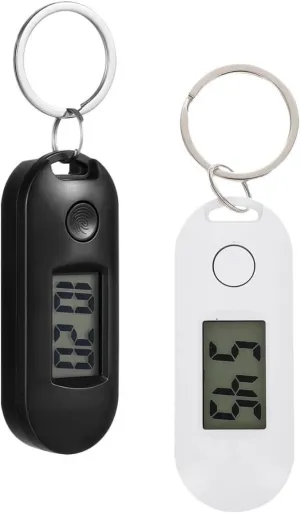 Lightweight Hanging Watch with Key Ring Practical Exam Timer wartime afterlife spinet durable Backpack Accessory LIFKOME 2Pcs Silent Digital Keychain Pocket Watch for Students 