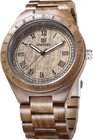 Lightweight Watches Natural Wooden Wrist Watch for Men RORIOS Men Wood Watches landform Handmade Wooden Watch Analog Quartz Watches 