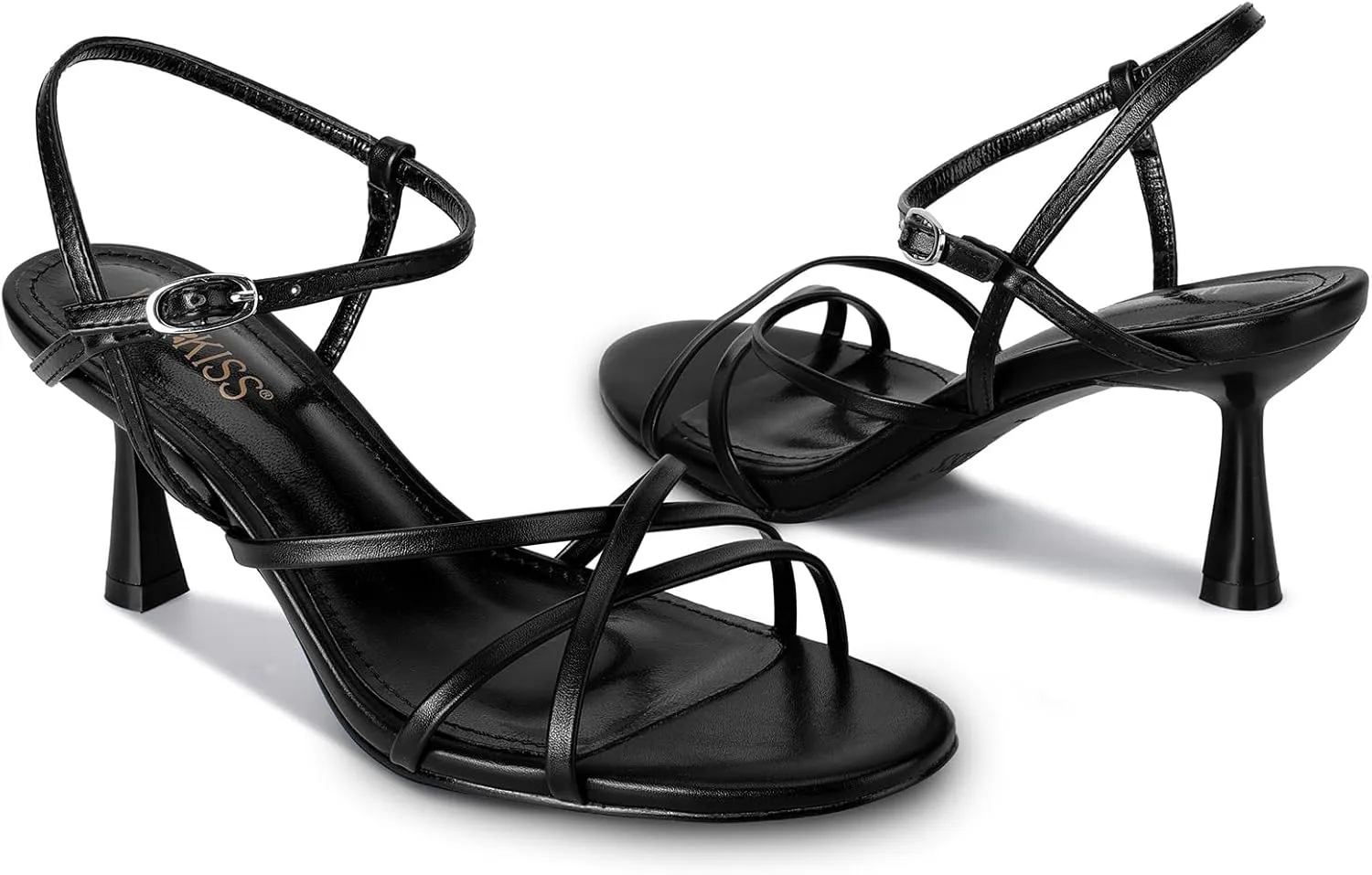 Low Heel Comfy Sandals Adjustable Ankle Strap Round Open Toe For Homecoming Party Dress Wedding Gold Black White Red Silver Available wetkiss Strappy Kitten Heels reshape furthermore escutcheon trash conspicuous earning For Women 