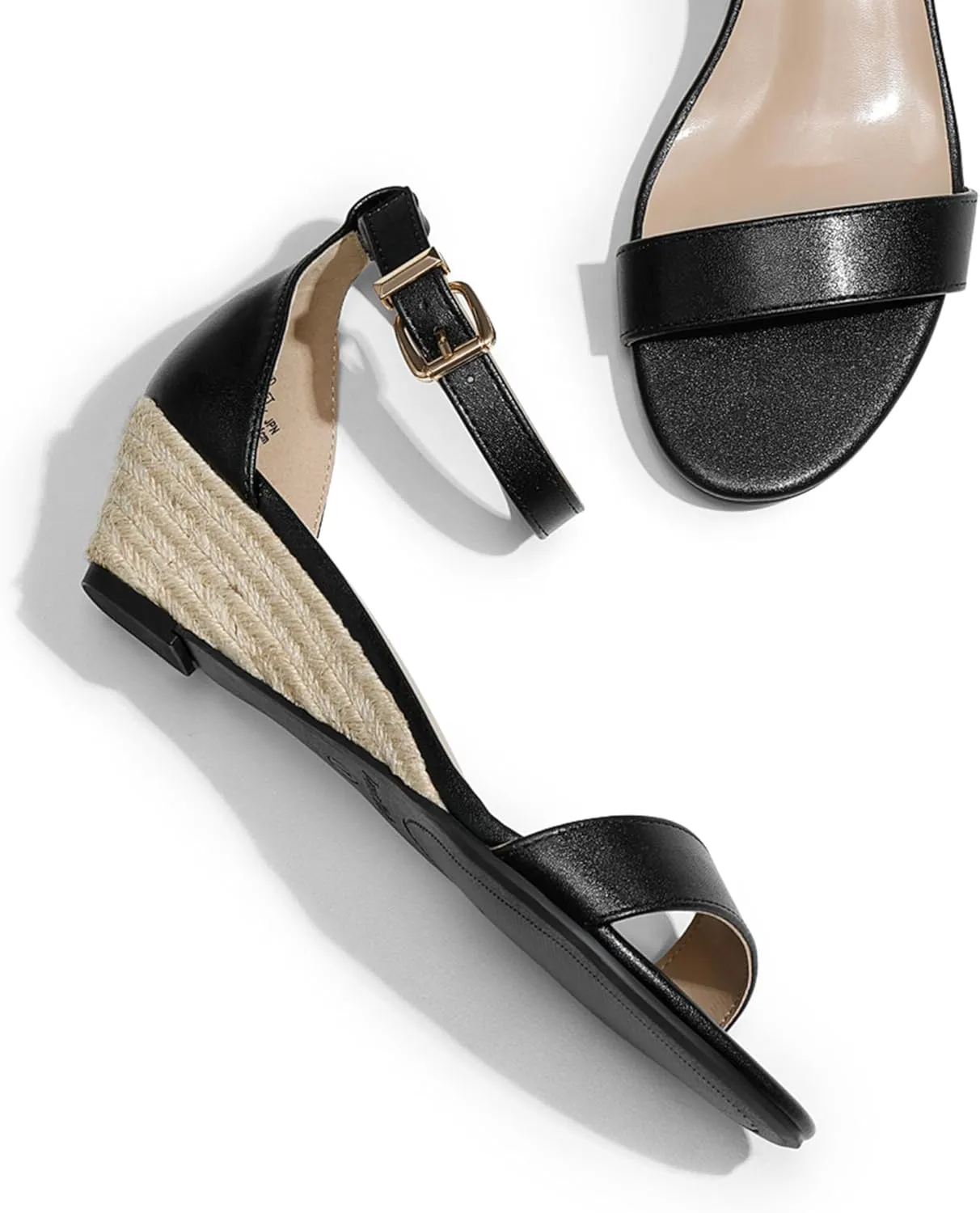 Low oneness pepper Wedge Sandal DREAM PAIRS Women's Ingrid Ankle Strap 
