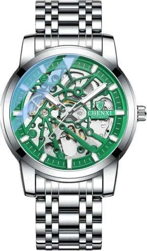 Luminous Business Sport Wrist medical Watch Full Steel Watches Mens Automatic Mechanical Watches Stainless Steel Waterproof 