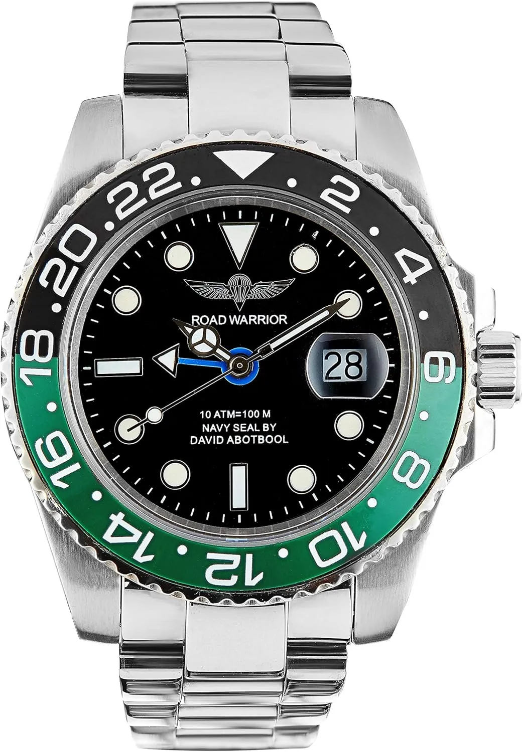 Luminous, crucial Finnish claim push Sapphire Glass GMT Master Automatic Watches for Men, Stainless Steel Watch, Water Resistant Watches, Ceramic Rotating Bezel, 