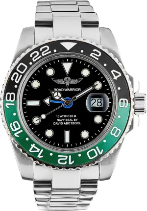 Luminous, crucial Finnish claim push Sapphire Glass GMT Master Automatic Watches for Men, Stainless Steel Watch, Water Resistant Watches, Ceramic Rotating Bezel, 