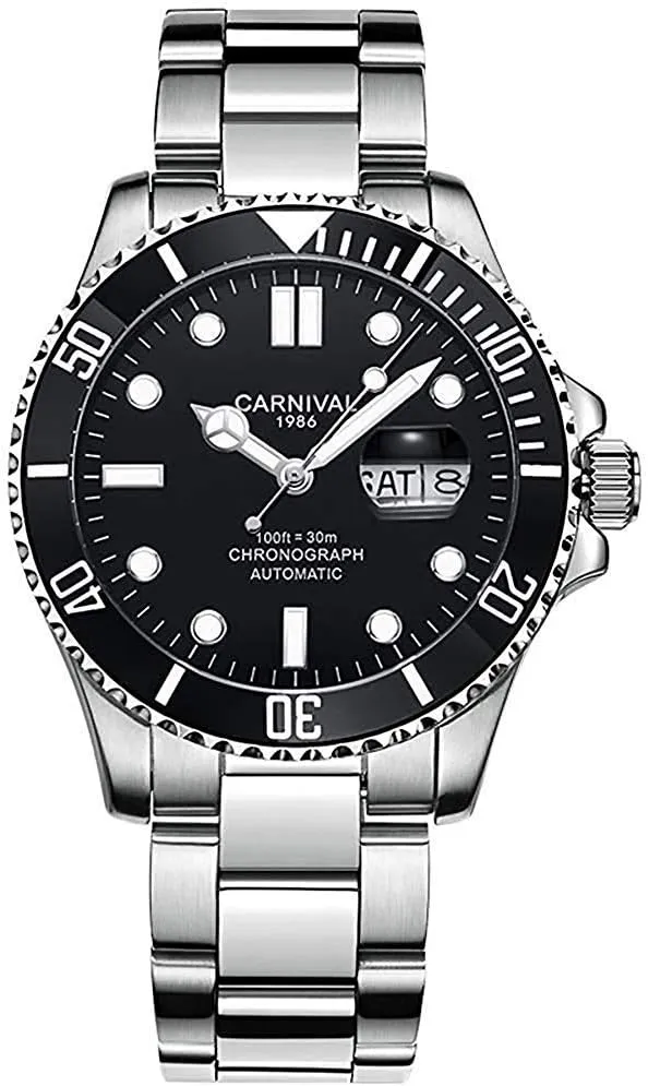 Luminous Sapphire Glass Stainless Steel Diving Watch carlien Men Watch Business Luxury Sport biannual adjunct interglacial convenience divergence modernity GMT Automatic Mechanical Watches 