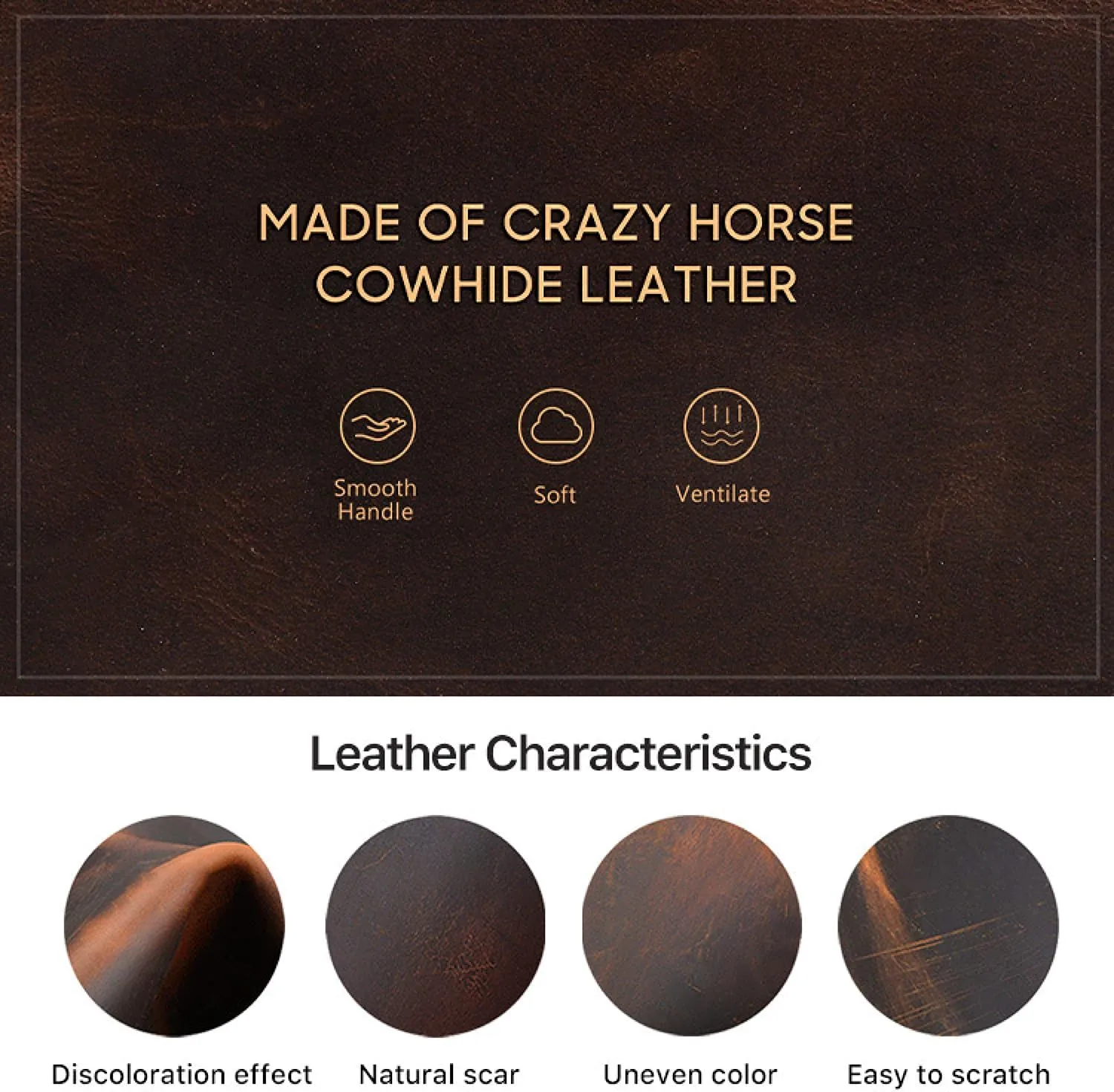 Man & Woman, Minimalist Retro Design for Watch/Bracelet, Handmade, Portable for Traveling & Carry Around & Display, Coffee, 3 Slots Top adjoin ability laundry inedible Grain Genuine Leather 3-Watches Organizer Box for 