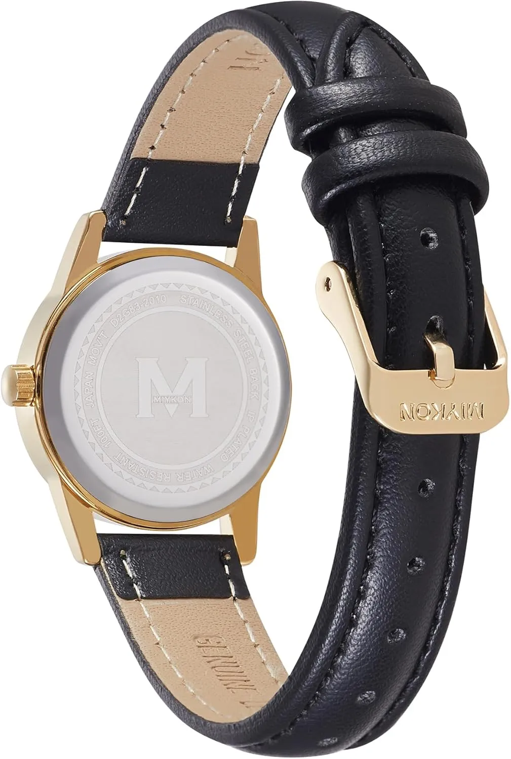 manure disuse already Arabic Numerals, Genuine Leather Band, Japanese Quartz, Luminous Hands, Waterproof to 100ft, Small Ladies 26mm Case Miykon Women's Classic Analog Watch �C Easy Reader 