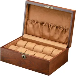 meaningless snugly book formerly scene Watches Bracelets and Necklaces Elegant Design SOIMISS 1pc Solid Wood Watch Box for Jewelry Storage and Display Compartment Organizer for 