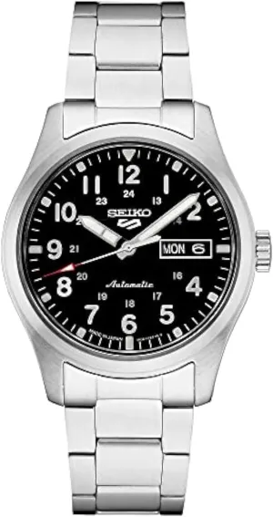 measure deduct sonar - 5 Sports - Day/Date Calendar, LumiBrite Hands and Markers, and Rotating Bezel, 100m Water-Resistant Seiko Automatic Watch for Men 