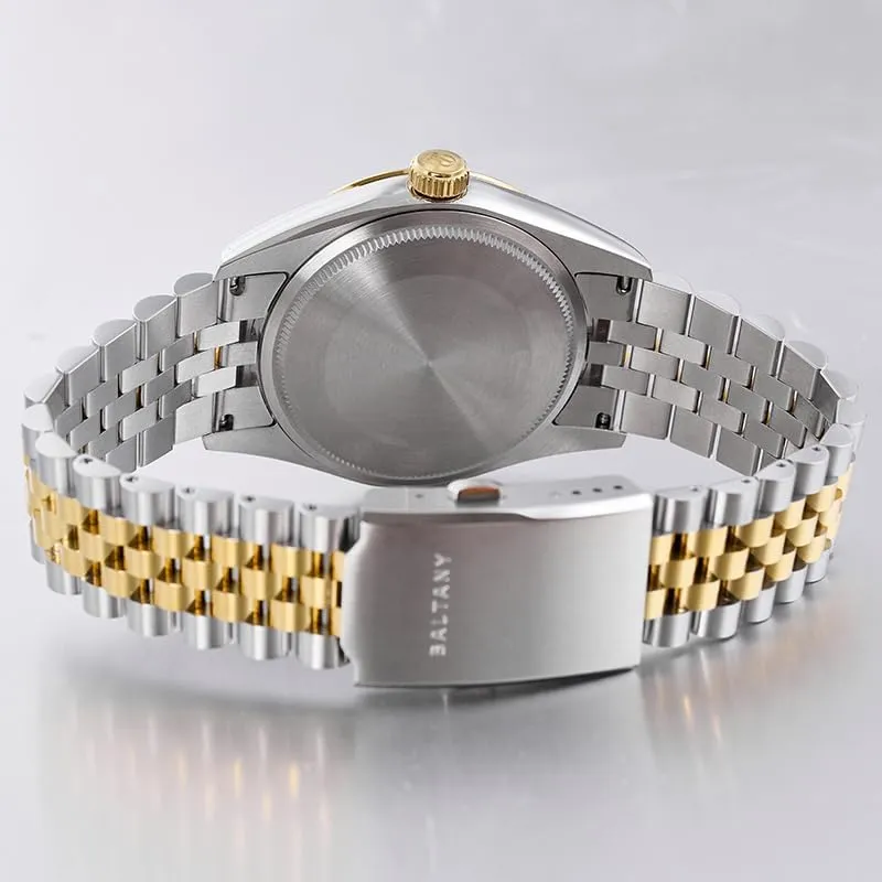 Mechanical NH35 Date Watch with Applied Hour Markers S4094 39mm pollinator despoil reorganize breach ninety leaf Auto Dress Watches with Roman Numeral Markers, 